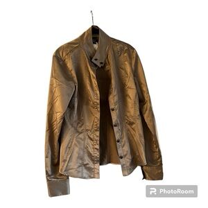 Just Cavalli champagne gold button down